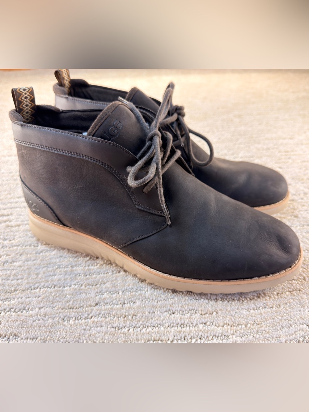 Brand New UGG Men’s Union Dark Brown Waterproof Lace Up Ankle Chukka Boots